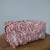 The Essentials Pouch - Cherry Gingham